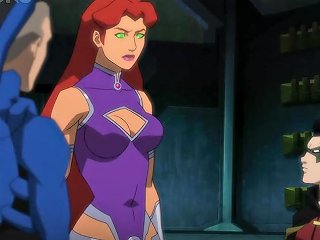 Animation Porn: Starfire In Justice League Vs Teen Titans 2016