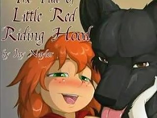 Red, A Cartoon Woman, Is Vigorously Penetrated By Big Bad Wolf